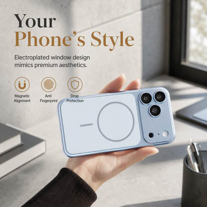 📱 LIMITED-TIME 50% OFF! ✨ Magnetic Matte Electroplated Phone Case – Large Window, Full Coverage, Slim 🛡️