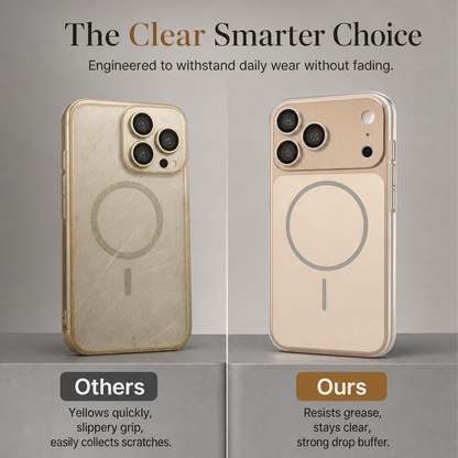 Magnetic Matte Electroplated Phone Case with Large Window Protector Full Coverage Protective Cover