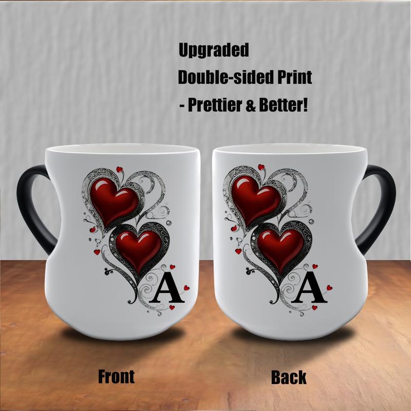 ⏳Limited-time 50% off⏰Color Changing Heart Handle Ceramic Mug♨️☕