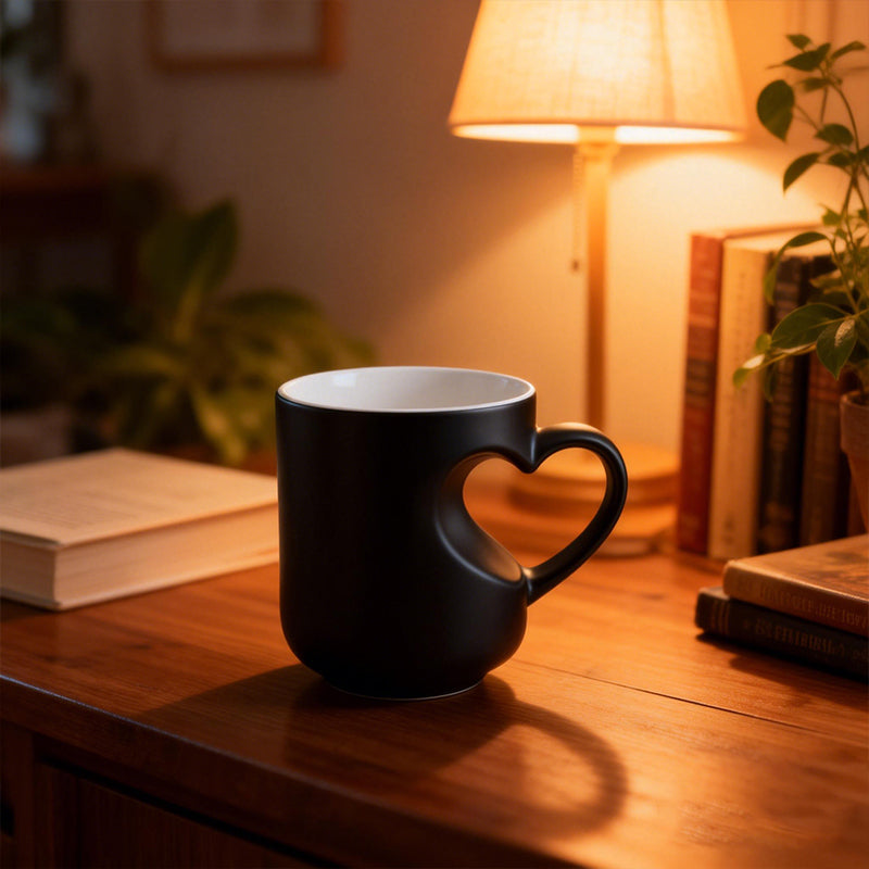 ⏳Limited-time 50% off⏰Color Changing Heart Handle Ceramic Mug♨️☕