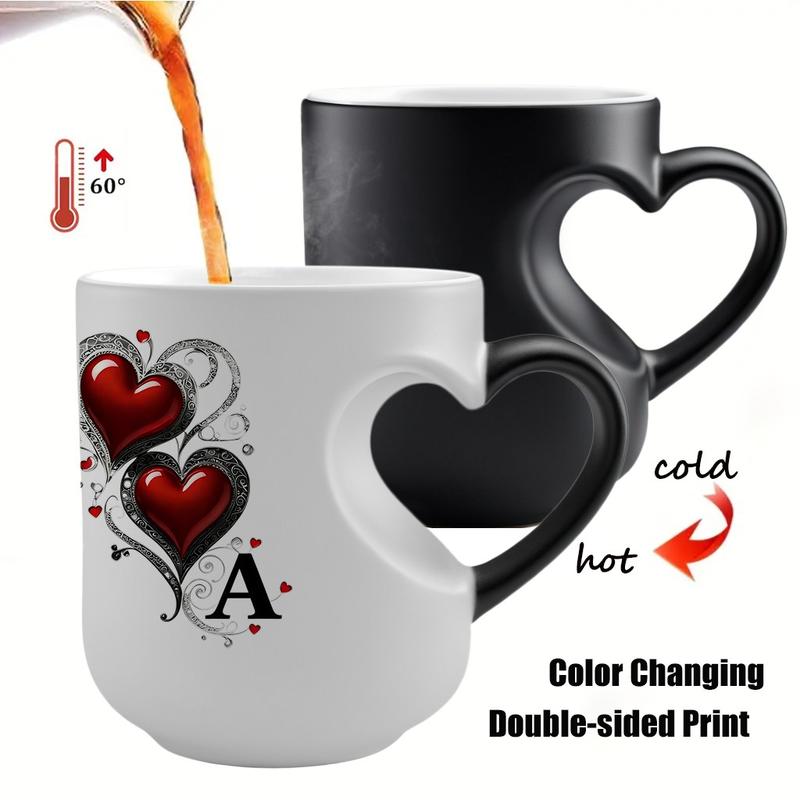 ⏳Limited-time 50% off⏰Color Changing Heart Handle Ceramic Mug♨️☕
