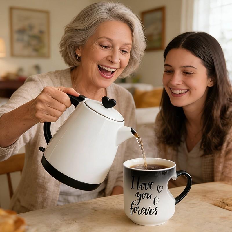 ⏳Limited-time 50% off⏰Color Changing Heart Handle Ceramic Mug♨️☕