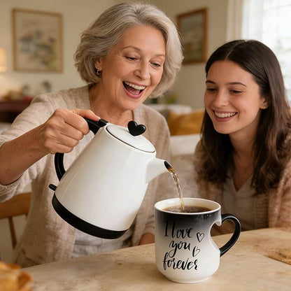 ⏳Limited-time 50% off⏰Color Changing Heart Handle Ceramic Mug♨️☕
