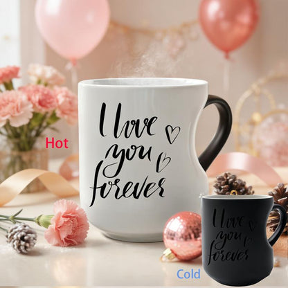 ⏳Limited-time 50% off⏰Color Changing Heart Handle Ceramic Mug♨️☕