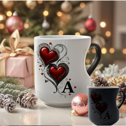 ⏳Limited-time 50% off⏰Color Changing Heart Handle Ceramic Mug♨️☕