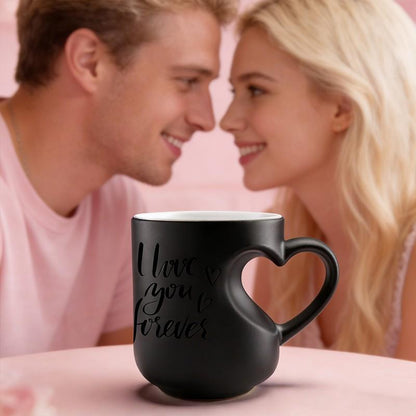 ⏳Limited-time 50% off⏰Color Changing Heart Handle Ceramic Mug♨️☕