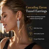 S925 Sterling Silver Post Micro Pave Zircon Fan Shaped Skirt Earrings for Women Elegant Exquisite Ear Jewelry 1 Pair