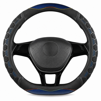 📢📢50% OFF !! ⏰Universal Non Slip Car Steering Wheel Cover Sporty Soccer Honeycomb Texture Steering Wheel Protector
