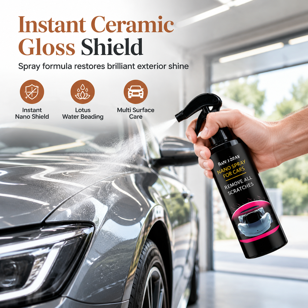 🚗 LIMITED-TIME 50% OFF! ✨ Car Nano Coating Repair Spray – Hydrophobic, Gloss Boost, Scratch Restore 💦