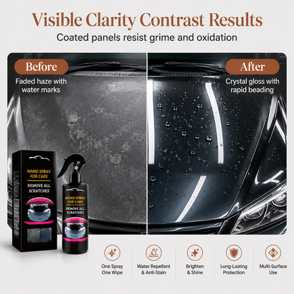🚗 LIMITED-TIME 50% OFF! ✨ Car Nano Coating Repair Spray – Hydrophobic, Gloss Boost, Scratch Restore 💦