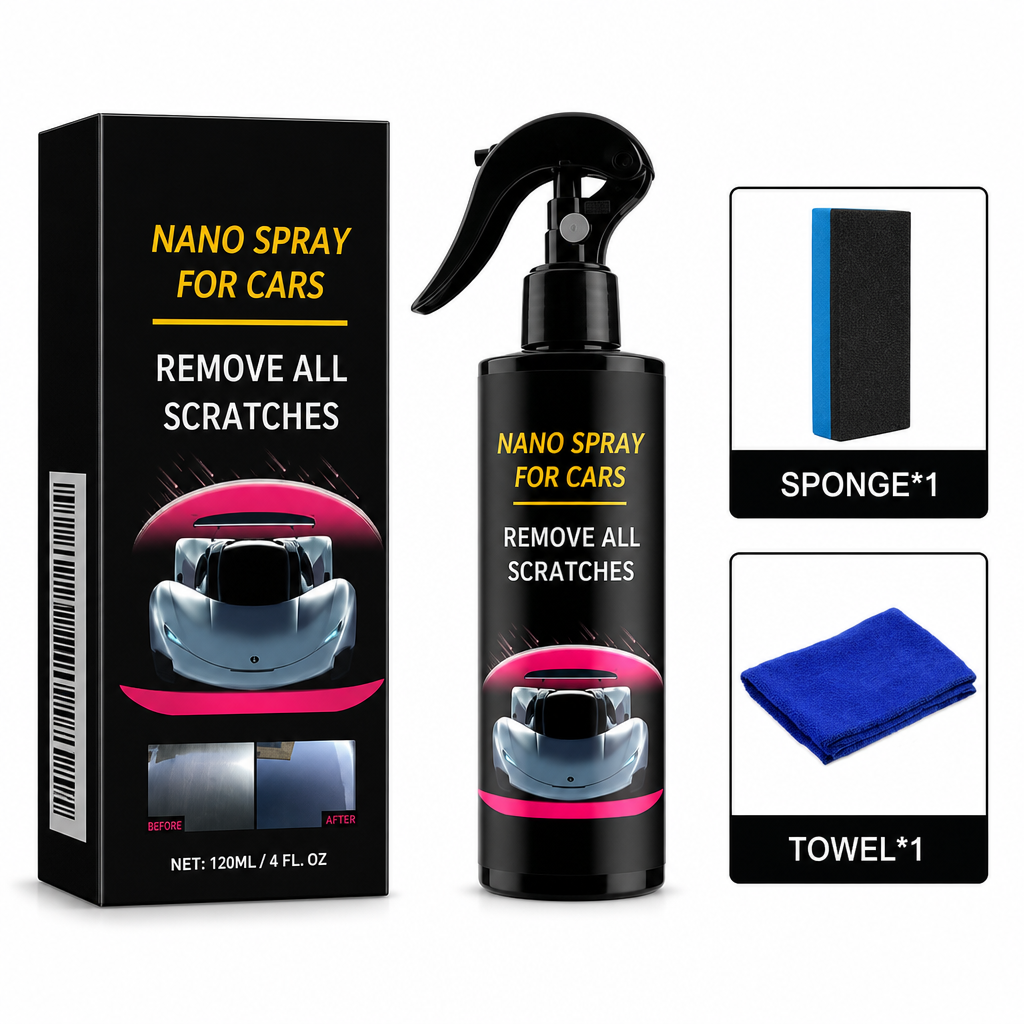 🚗 LIMITED-TIME 50% OFF! ✨ Car Nano Coating Repair Spray – Hydrophobic, Gloss Boost, Scratch Restore 💦