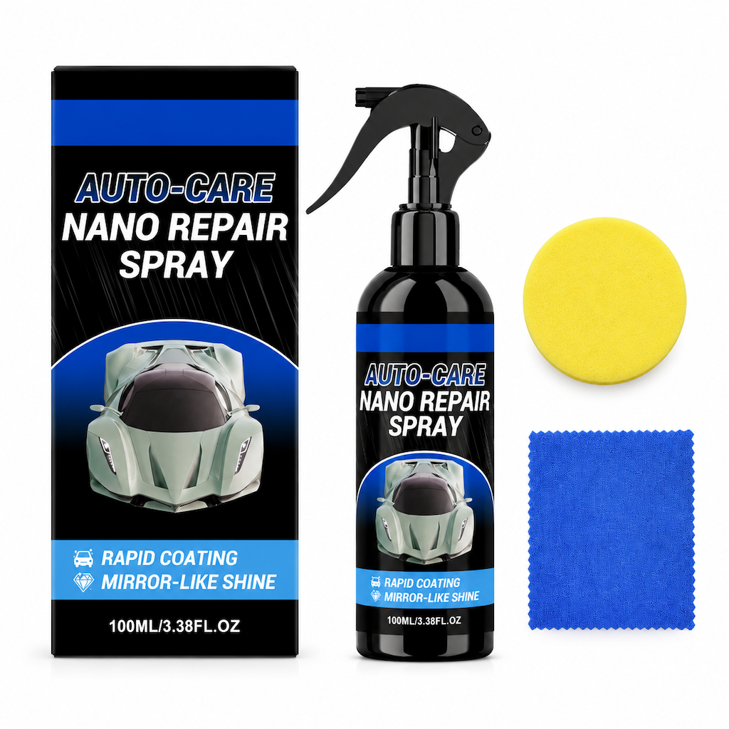 🚗 LIMITED-TIME 50% OFF! ✨ Car Nano Coating Repair Spray – Hydrophobic, Gloss Boost, Scratch Restore 💦