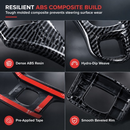 Car Steering Wheel Cover Trim Interior Decoration Accessories for 1500 2500 3500 Pickup Trucks