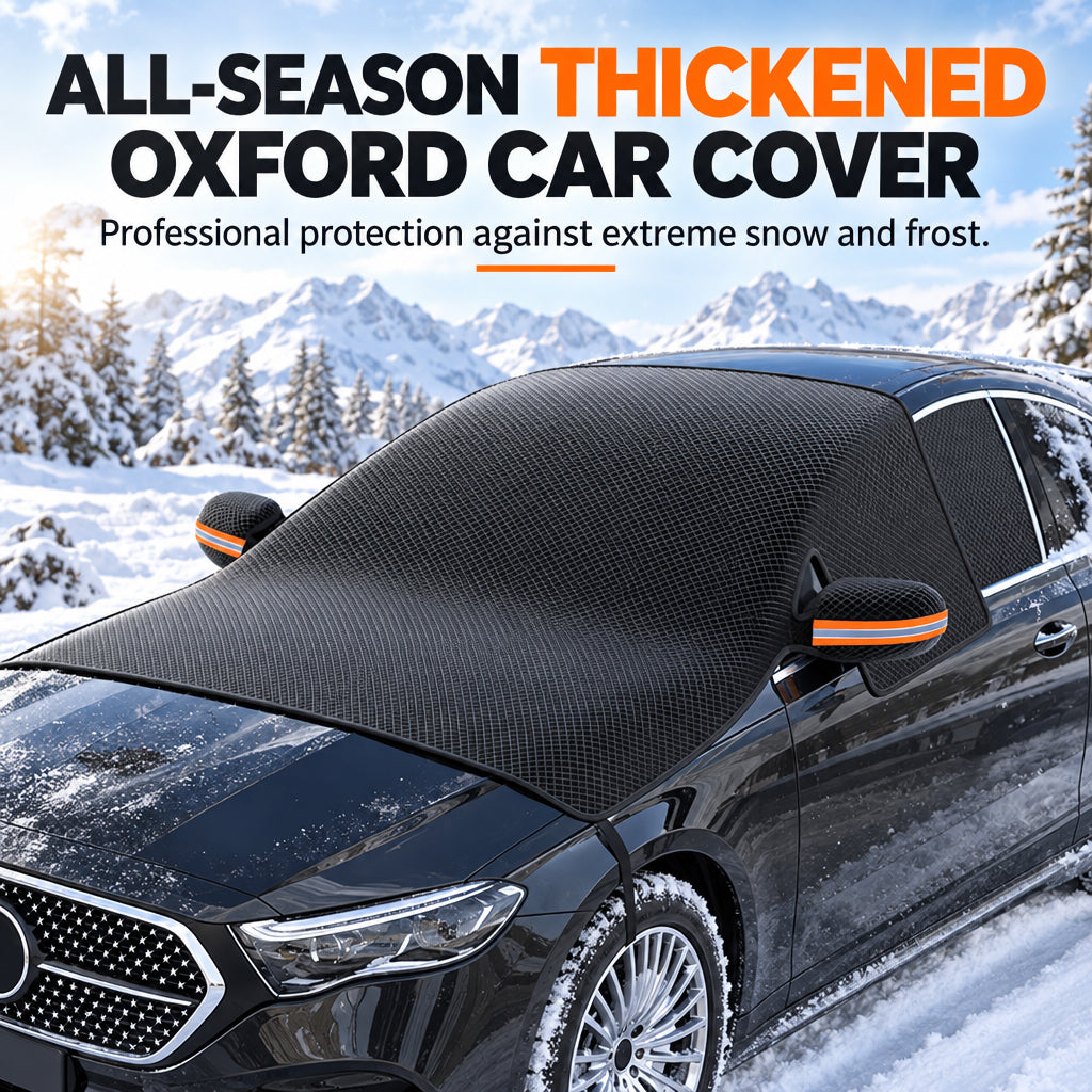 ❄️ 50% OFF! Oxford Windshield & Mirror Cover – Magnetic Edges & Secure Straps for Snow, Frost & Sun Protection 🚗☀️
