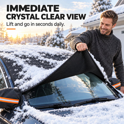 ❄️ 50% OFF! Oxford Windshield & Mirror Cover – Magnetic Edges & Secure Straps for Snow, Frost & Sun Protection 🚗☀️