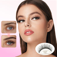 ✨ 50% OFF! Reusable Self-Adhesive Lashes – Lightweight Natural Curl & Eyeliner Effect, No Extra Glue Needed 💄❤️
