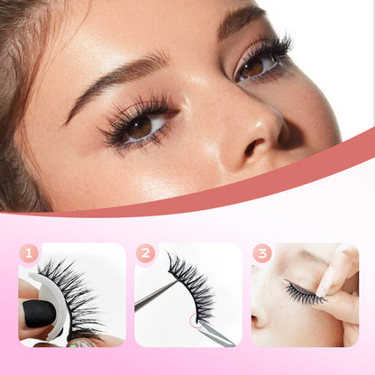 ✨ 50% OFF! Reusable Self-Adhesive Lashes – Lightweight Natural Curl & Eyeliner Effect, No Extra Glue Needed 💄❤️