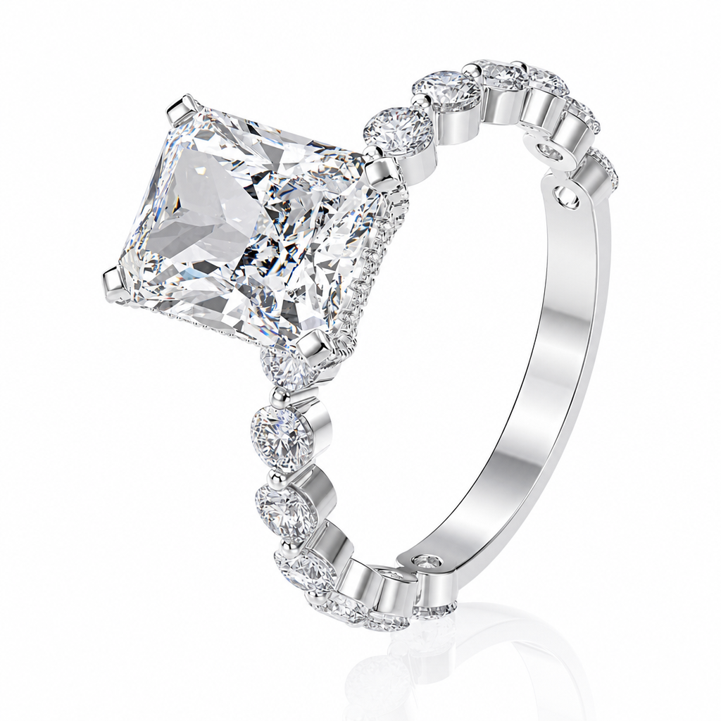 Vintage Full Pavé Zircon Ring Combination Set for Women Stackable Finger Rings