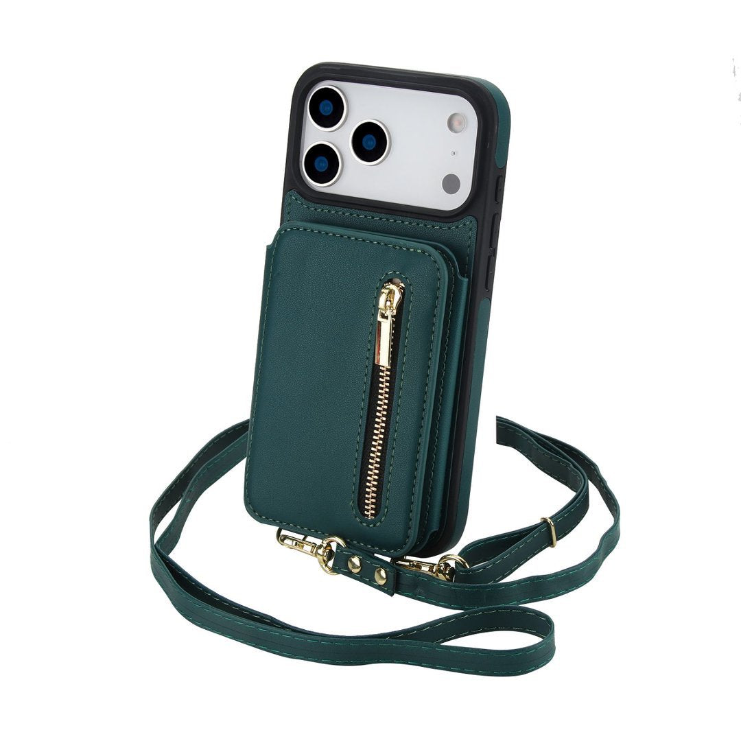 Bi-Fold Crossbody Wallet Phone Case