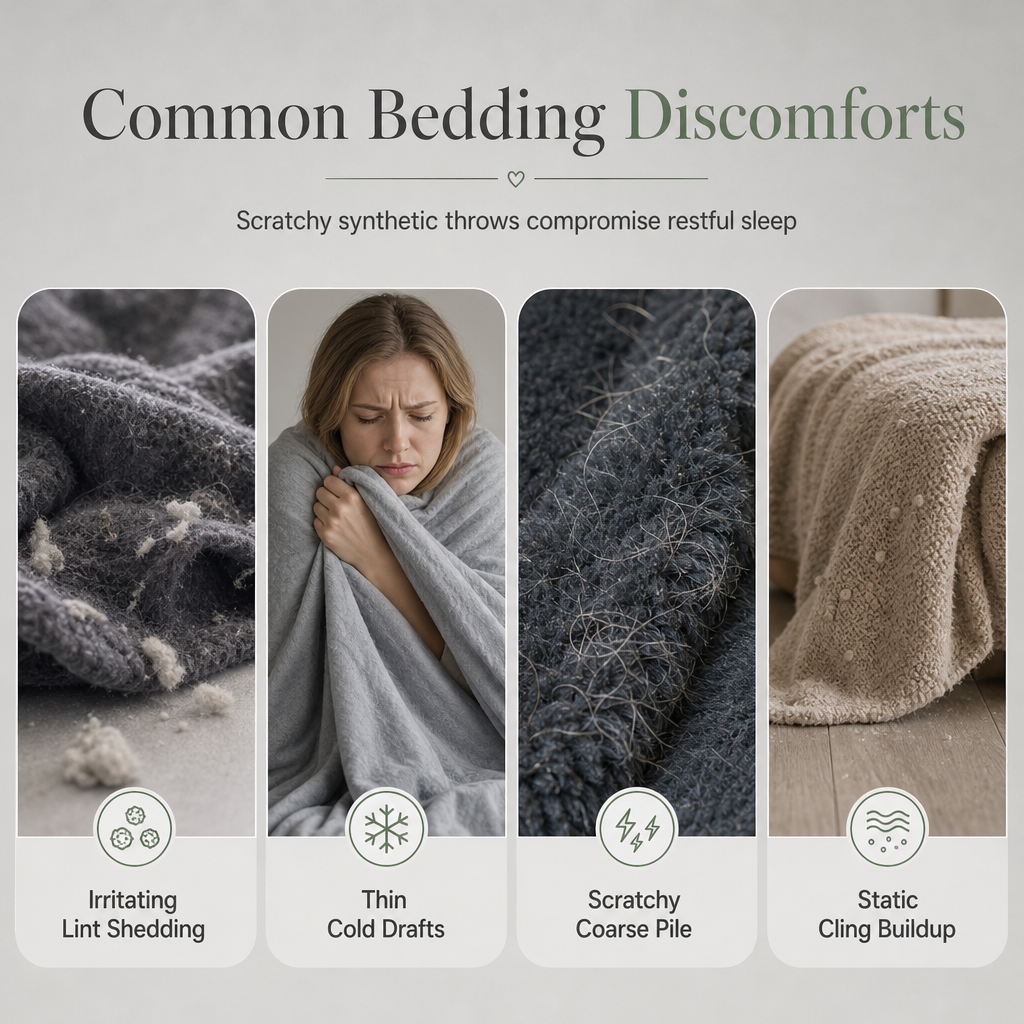 📢📢 50% OFF❄️Soft Plush Jacquard Blanket – Double-Sided Cozy Warmth for Sofa, Bed & Couch