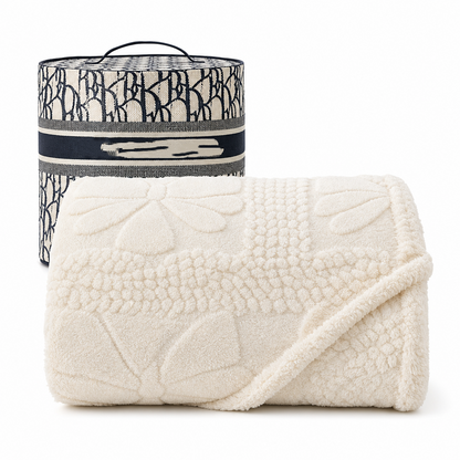 📢📢 50% OFF❄️Soft Plush Jacquard Blanket – Double-Sided Cozy Warmth for Sofa, Bed & Couch