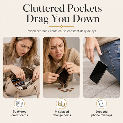 Luxury Crossbody Wallet Phone Case with Detachable Chain & Kickstand