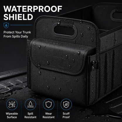 🔥 50% OFF 🚗 Large-Capacity Waterproof Foldable Car Trunk Organizer – Collapsible Storage Box for SUV & Sedan 🧳✨