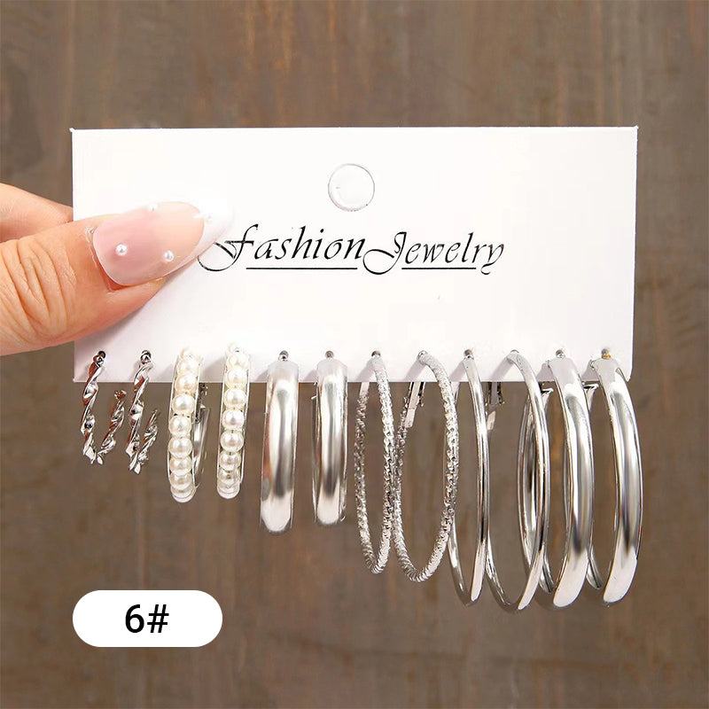 Classic Geometric Earrings 6-Piece Set
