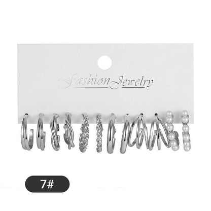 Classic Geometric Earrings 6-Piece Set