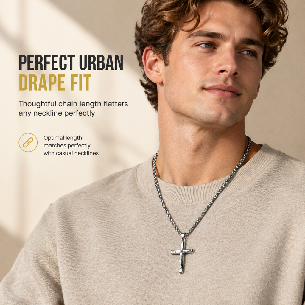 ✨Portrait Cross Pendant Necklace for Men and Women