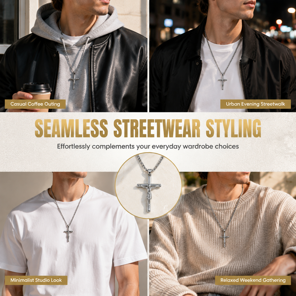 ✨Portrait Cross Pendant Necklace for Men and Women