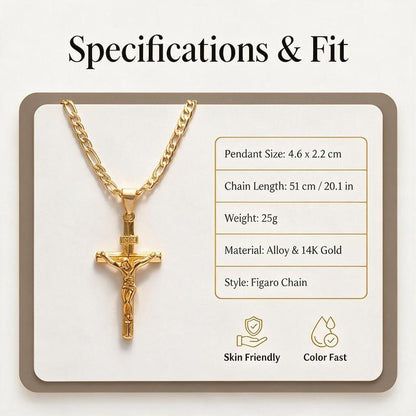 ✨Portrait Cross Pendant Necklace for Men and Women