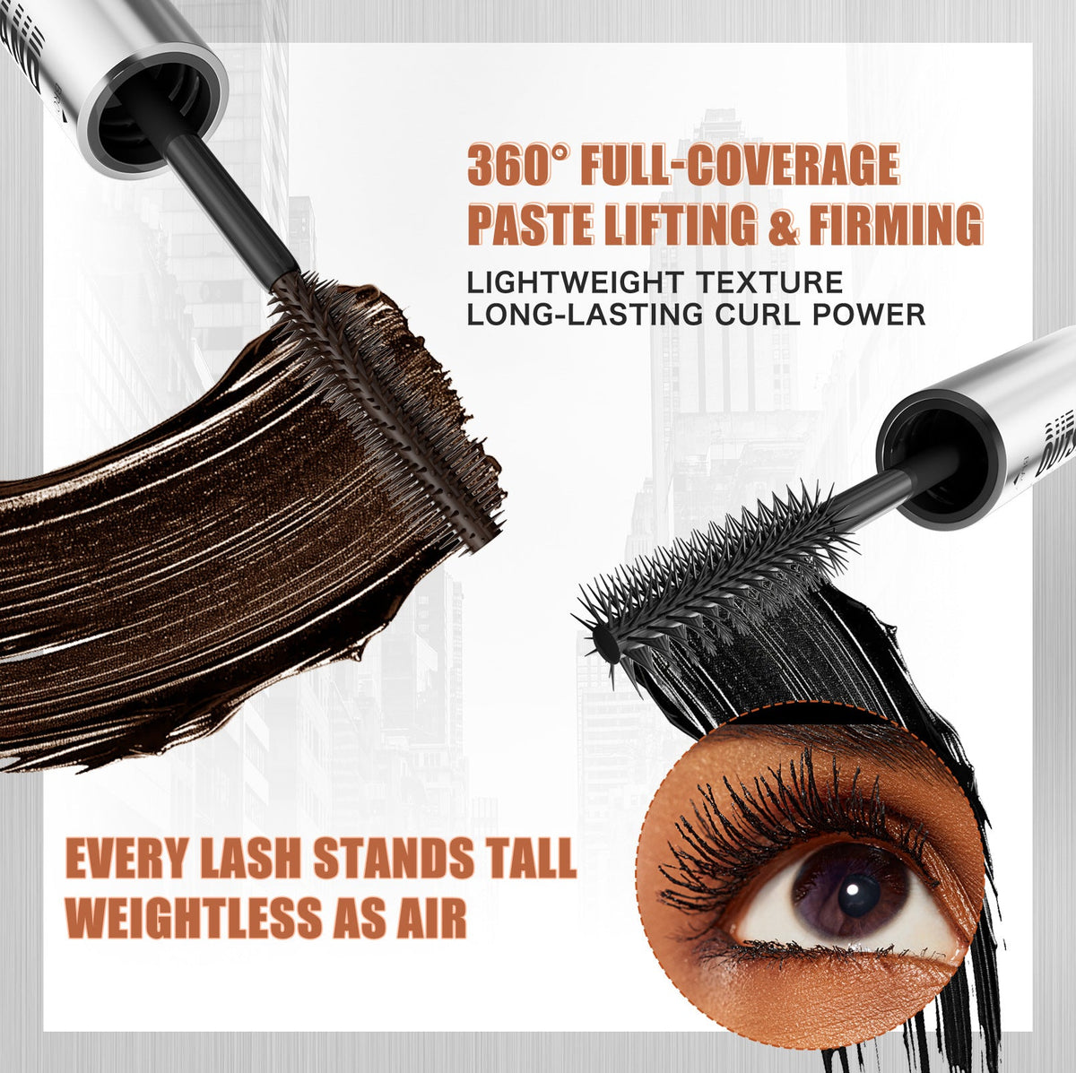 📢📢 50% OFF👁️Waterproof, sweat-resistant, volumizing, multi-shade dual-ended mascara base