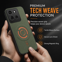 📢📢 50% OFF🧲 Magnetic Woven Phone Case – Textured Grip & Shock-Absorbing Protection for Everyday Use
