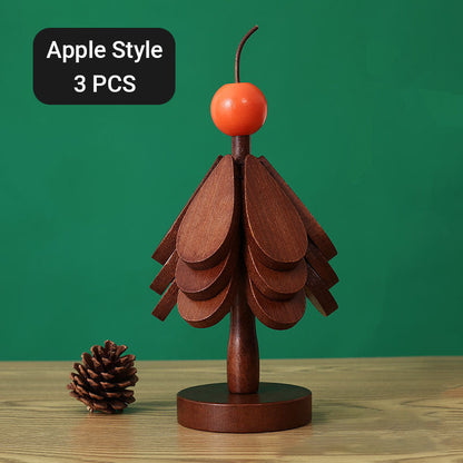 📢📢 50% OFF☕Foldable Wooden Tree-Shaped Trivet Set – Heat-Resistant Pot Holders & Coasters for Table Protection