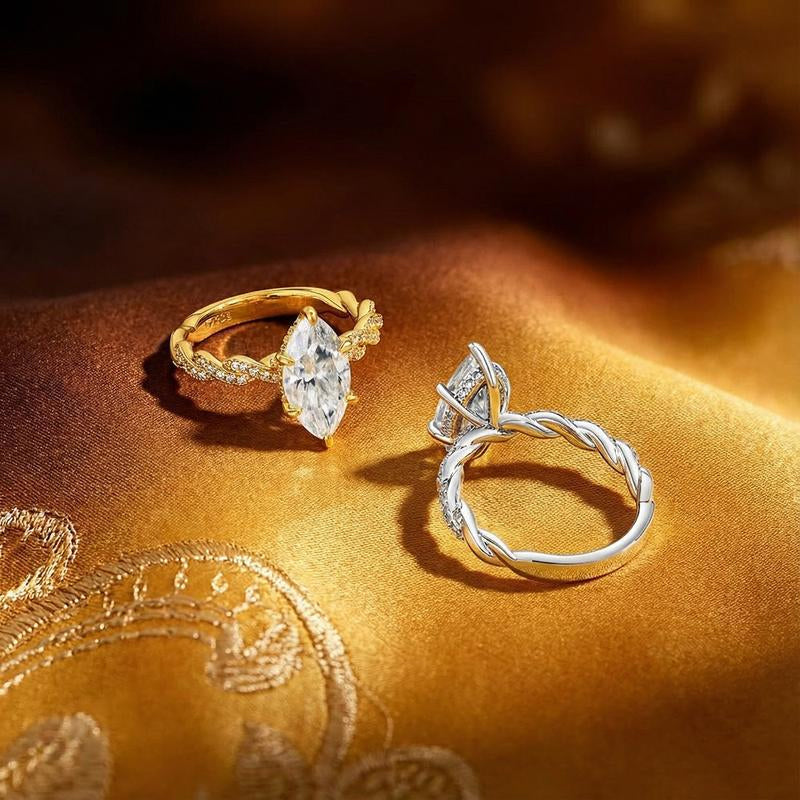 📢📢50% OFF !! ⏰Elegant Sparkling Cubic Zirconia Ring