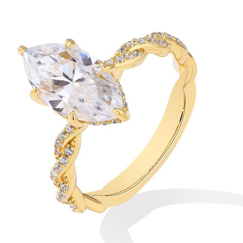 📢📢50% OFF !! ⏰Elegant Sparkling Cubic Zirconia Ring