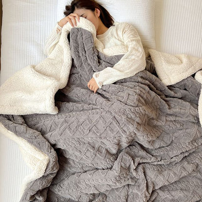 Thickened Imitation Cashmere Throw Blanket（50% OFF）