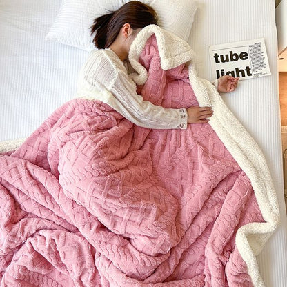 Thickened Imitation Cashmere Throw Blanket（50% OFF）