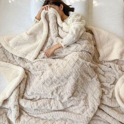 Thickened Imitation Cashmere Throw Blanket（50% OFF）