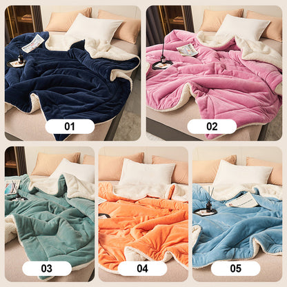 [Winter Gift] Double Layer Thickened Lamb Plush Blanket（50% OFF）