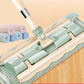 Flat mop with stainless steel handle comes with a free reusable washable mop