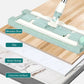 Flat mop with stainless steel handle comes with a free reusable washable mop