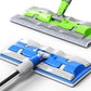 Flat mop with stainless steel handle comes with a free reusable washable mop