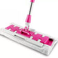 Flat mop with stainless steel handle comes with a free reusable washable mop