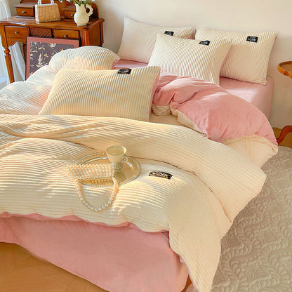 🔥Free shipping🔥 Luxury Soft Solid Color Bedding 4-pices-Set（50% OFF）