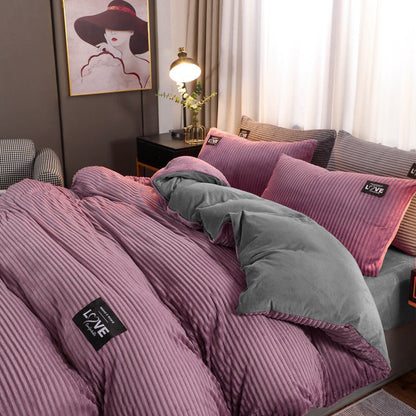 🔥Free shipping🔥 Luxury Soft Solid Color Bedding 4-pices-Set（50% OFF）